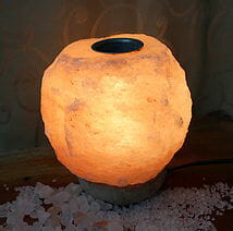 Natural Shaped Oil Salt Lamp - Marble Base 3 Himalayan Natural Shaped Oil Salt Lamp