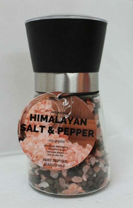 Himalayan Salt and Pepper Glass Grinder (Refillable) 5