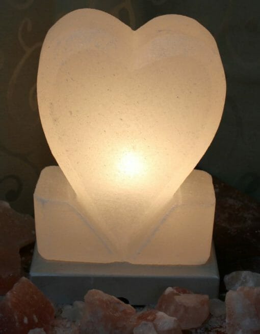 White Heart Salt Lamp For Sale AfterPay Available
