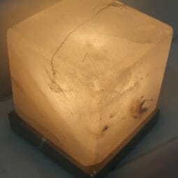 White Cube Salt Lamp 7 Crafted Himalayan White Cube Salt Lamp
