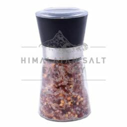 Himalayan Salt and Chilli Glass Grinder (Refillable) | Himalayan Salt Factory