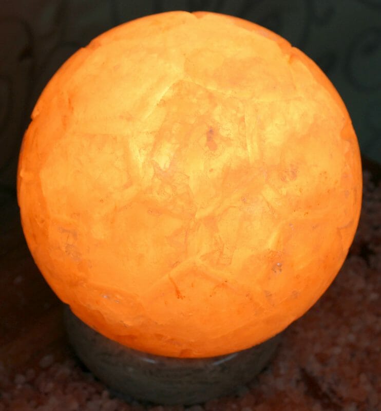Soccer Ball Salt Lamp 3 Crafted Himalayan Salt Soccer Lamp