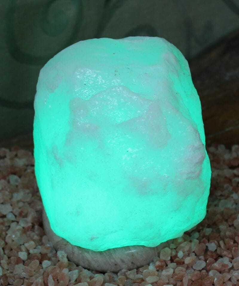 USB Colour Change Natural Shaped White Salt Lamp 7 Himalayan USB Color Change Natural Shaped White Salt Lamp