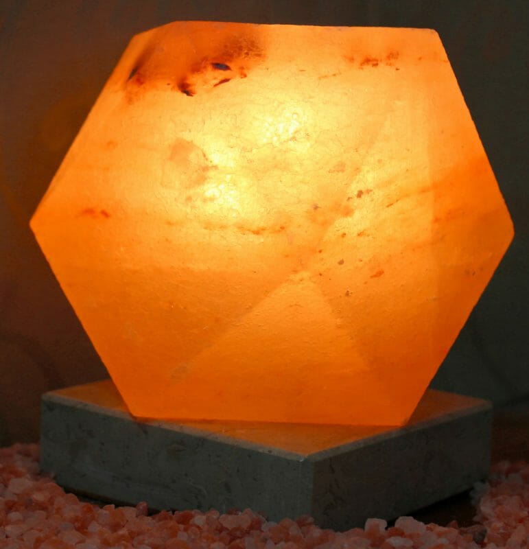 Octagon Salt Lamp 3 Crafted Himalayan Octagon Salt Lamp