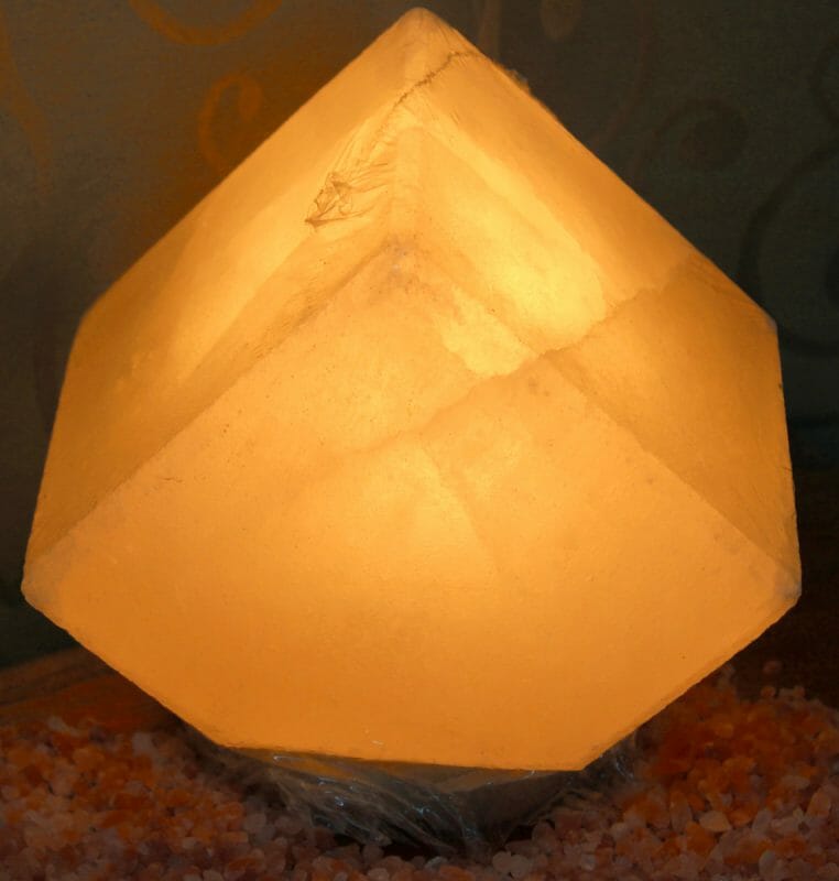 White Pentagon Salt Lamp 5 Himalayan White Pentagon Salt Lamp