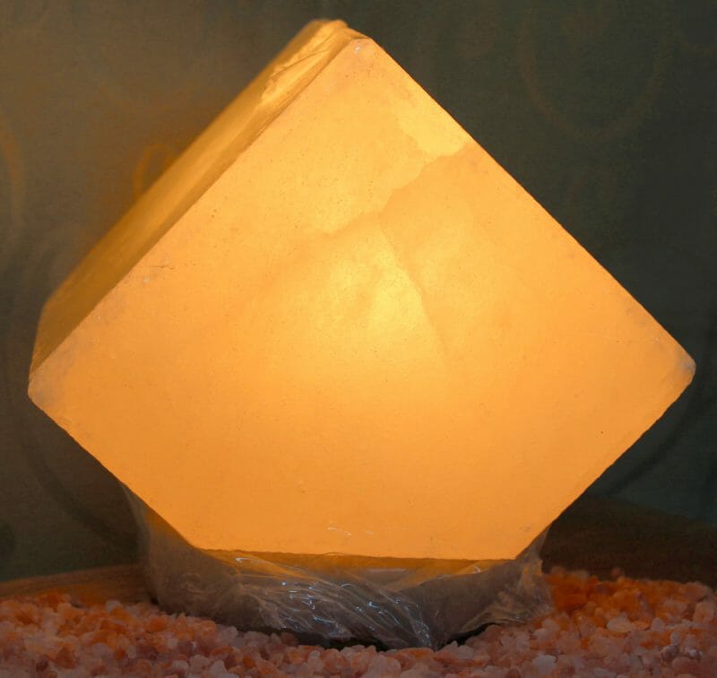 White Pentagon Salt Lamp 4 Himalayan White Pentagon Salt Lamp