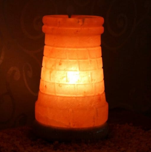 Crafted Himalayan Castle Turret Salt Lamp