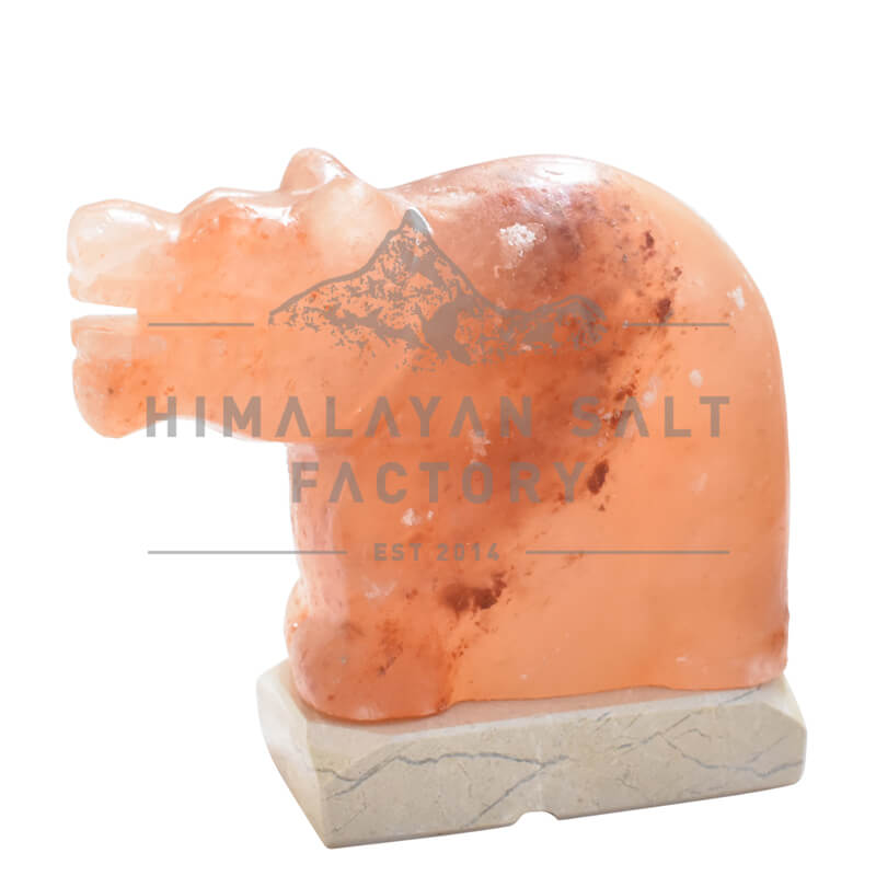 Hippo Salt Lamp 3 Crafted Himalayan Hippo Salt Lamp
