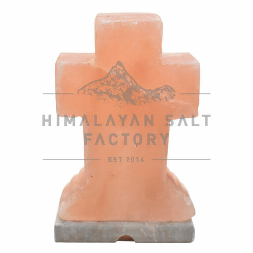 Crafted Himalayan Cross Salt Lamp