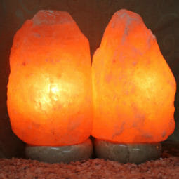2 X 2-3kg Himalayan Salt Lamp Pack (Marble Base) | Himalayan Salt Factory