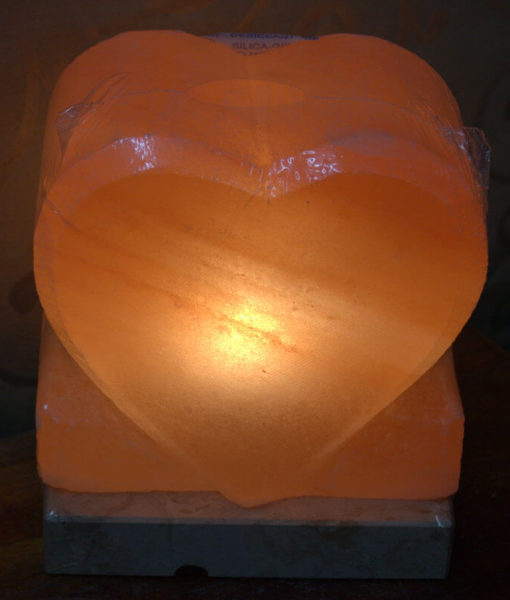 Heart Salt Lamp (Upright) Himalayan Salt Factory