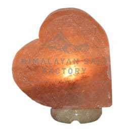 Crafted Pink Sideways Heart Salt Lamp