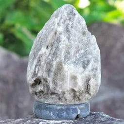 2-3kg Grey Himalayan Salt Lamp – Marble Base
