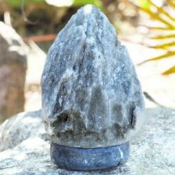 2-3kg Grey Himalayan Salt Lamp - Marble Base 8 2-3kg Grey Himalayan Salt Lamp – Marble Base