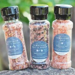 Himalayan Salt, Chilli and Pepper Pack (Plastic Grinders)