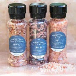 Himalayan Salt, Chilli and Pepper Pack (Plastic Grinders)