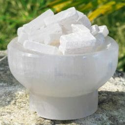 Selenite Fire Bowl Lamp opt 3