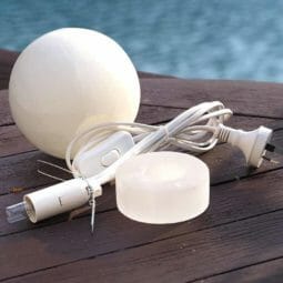 Selenite Sphere Lamp