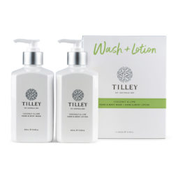 Tilley Coconut Lime Body Wash and Lotion Twin Pack 2x400ml | Himalayan Salt Factory