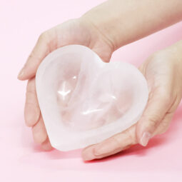 Selenite Heart Bowl 12cm | Crystal Factory