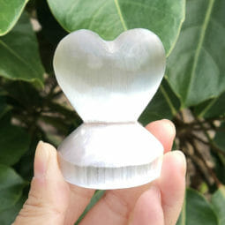 Selenite Small Heart Shape