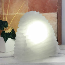 Selenite Wave Lamp 20cm | Himalayan Salt Factory