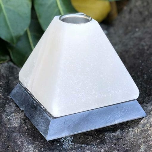 Pyramid Oil Salt Lamp