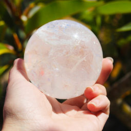 0.5kg Clear Quartz Crystal Sphere | Himalayan Salt Factory