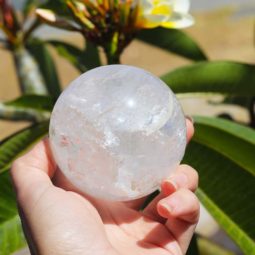 0.5kg Clear Quartz Crystal Sphere | Himalayan Salt Factory