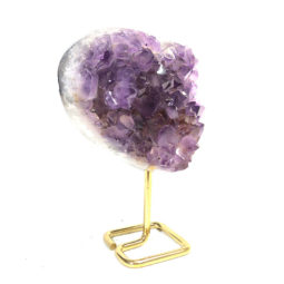 1.10kg Natural Amethyst Geode Heart [AME26]