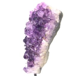 1.275kg Natural Amethyst Geode Sculpture on Iron Stand [AME30]