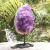 1.275kg Natural Amethyst Geode Sculpture on Iron Stand [AME30]