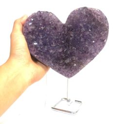 1.45kg Natural Amethyst Geode Heart [AME23]