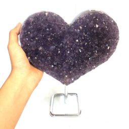 1.85kg Natural Amethyst Geode Heart [AME24]