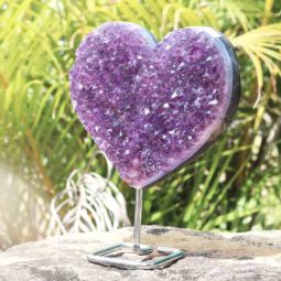 1.85kg Natural Amethyst Geode Heart [AME24]