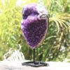 1.86kg Natural Amethyst Geode Sculpture on Iron Stand [AME31]