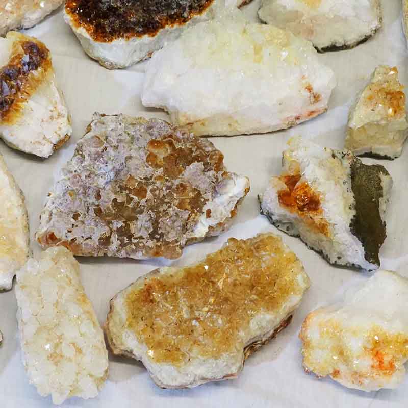 2kg Citrine Rough Clusters Parcel 6 2kg Citrine Rough Clusters Parcel | Himalayan Salt Factory