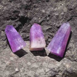 3 Healing Amethyst Terminated Point | Himalayan Salt Factory