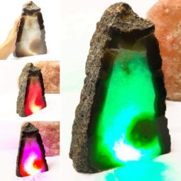 3.20kg Agate Crystal Lamp [CRY404] | Himalayan Salt Factory