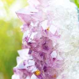 4.25kg Natural Amethyst Lamp with Timber Base [CRY408] | Himalayan Salt Factory
