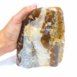 Agate Crystal Lamp [CRY297] | Himalayan Salt Factory