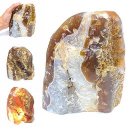 Agate Crystal Lamp [CRY298] | Himalayan Salt Factory