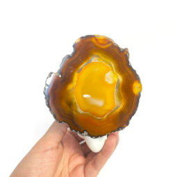 Agate Slice Night Light – Orange
