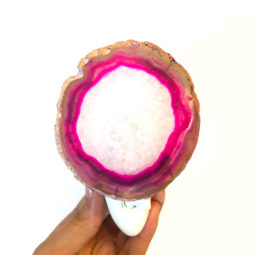Agate Slice Night Light – Pink 11 Agate Slice Night Light – Pink