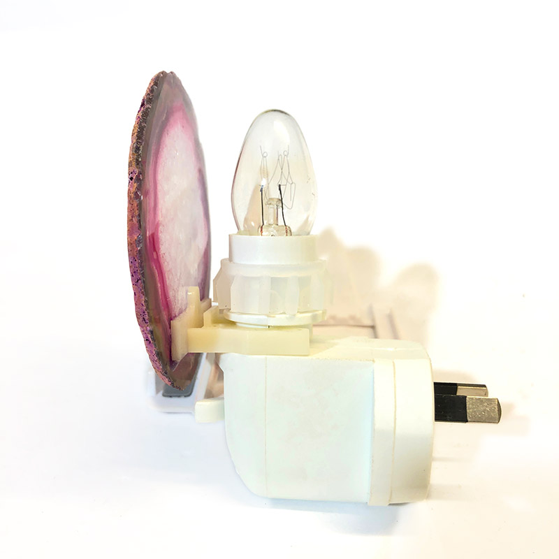 Agate Slice Night Light – Pink 7 Agate Slice Night Light – Pink