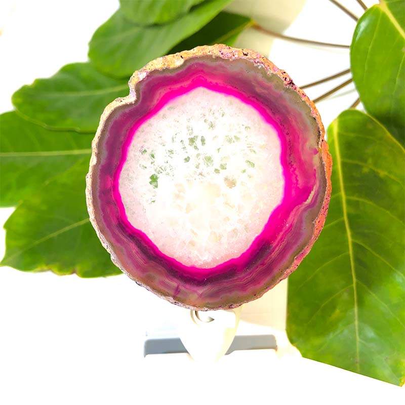 Agate Slice Night Light – Pink 6 Agate Slice Night Light – Pink