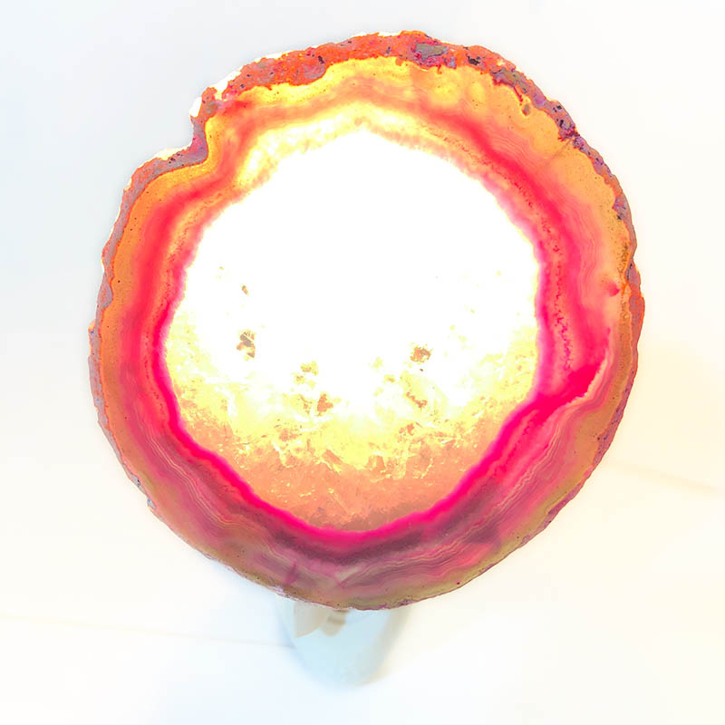Agate Slice Night Light – Pink 5 Agate Slice Night Light – Pink