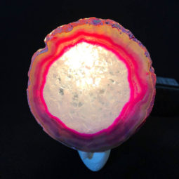 Agate Slice Night Light – Pink 17 Agate Slice Night Light – Pink