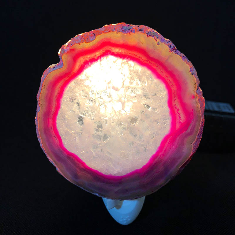 Agate Slice Night Light – Pink 10 Agate Slice Night Light – Pink