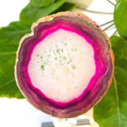 Agate Slice Night Light – Pink